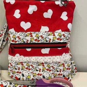 Snoopy & Woodstock custom crossbody bag